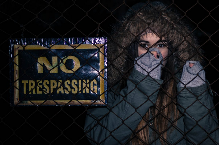 no trespassing